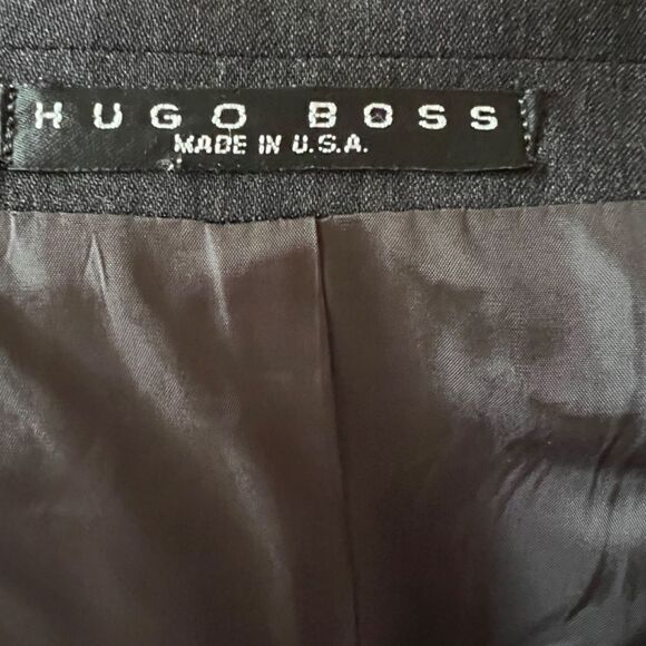 EUC Hugo Boss Charcoal Gray Classic‎ Wool Blazer Sport Coat Size 42S 42 Short - Picture 5 of 7